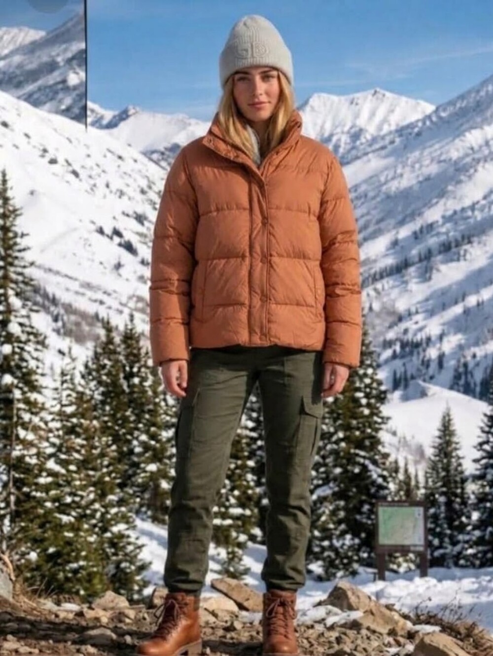 Patagonia Silent Down Jacket in Terracotta - Women’s size XL